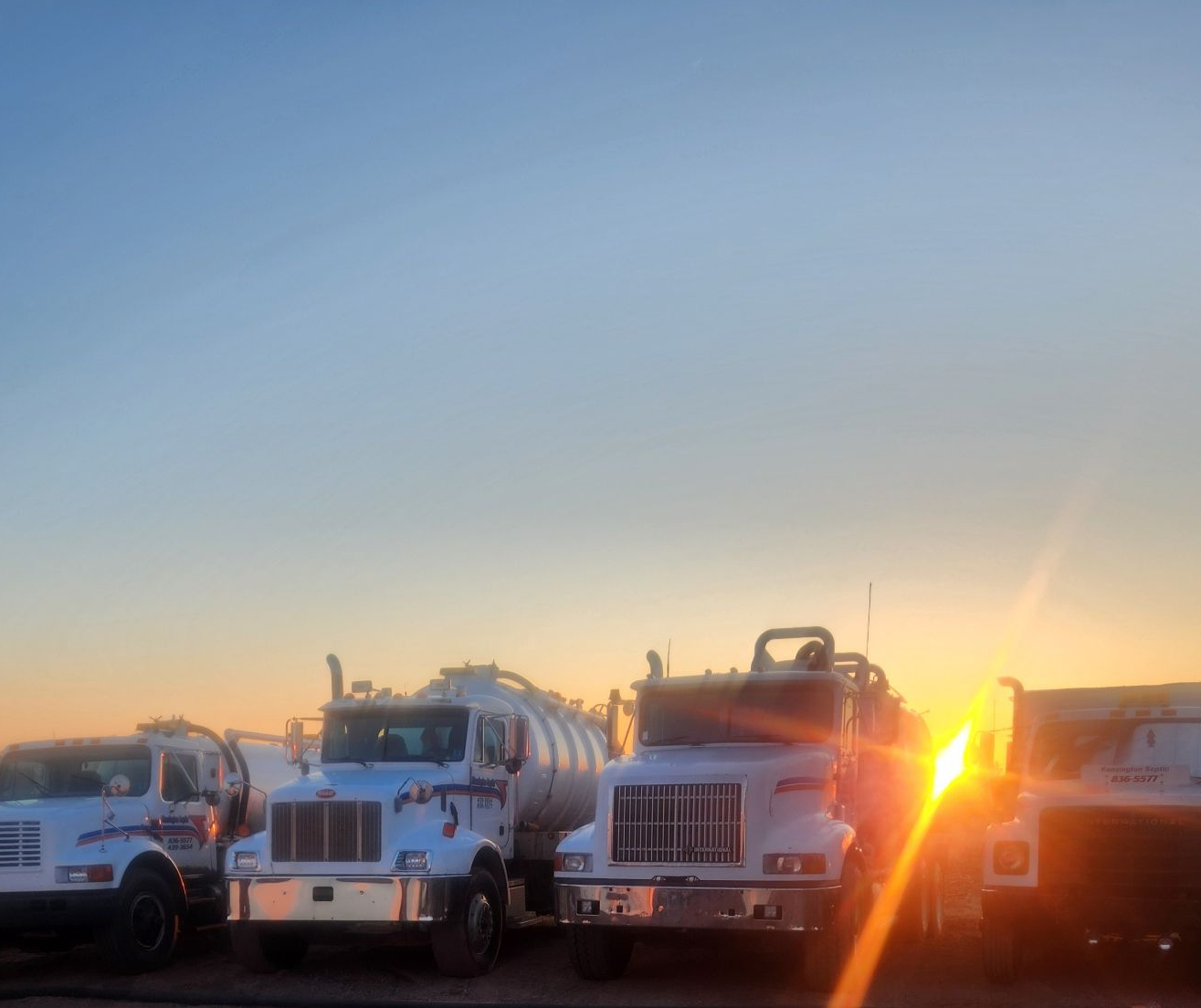 Kensington Septic Services Fleet